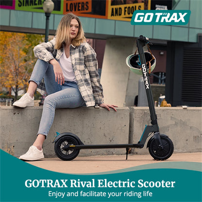 Rival Adult Commuting Electric Scooters, Max Load 220Lbs Foldable Electric Scooter