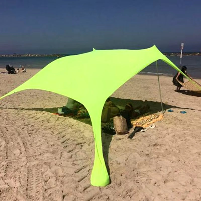 Large Beach Shades Tent Portable Family Sun Shelter UPF50+ UV Canopy for Outdoor Beach Camping Relax Accessory