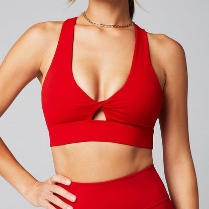 Fabletics Women'S Oasis Twist Medium Impact Sports Bra