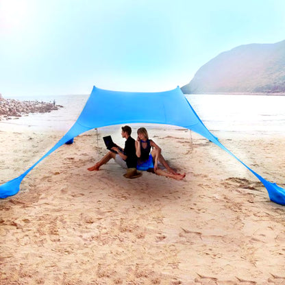 Large Beach Shades Tent Portable Family Sun Shelter UPF50+ UV Canopy for Outdoor Beach Camping Relax Accessory